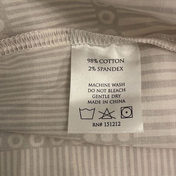 Michelle McDowell Gray Top Blouse Womens Medium Geometric Lightweight - Picture 7 of 10